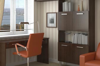 A stylish home office room